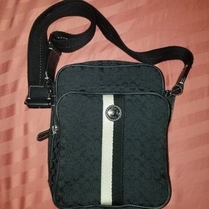 Coach men's canvas crossbody bag